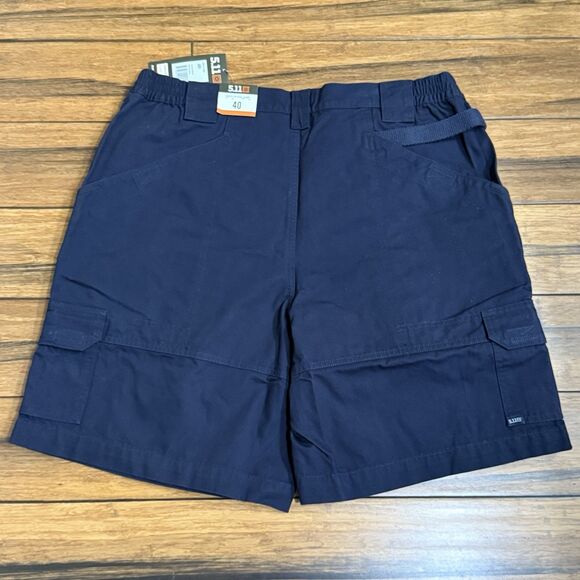 5.11 Tactical 9" Mens Shorts Active Waistband Cotton S# 73285 Waist 40 Fire Navy - Picture 2 of 12